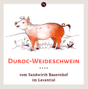 Feinkost vom Bio Duroc Weideschwein