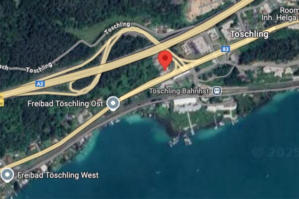 Maps Ansicht von Töschling am Wörthersee